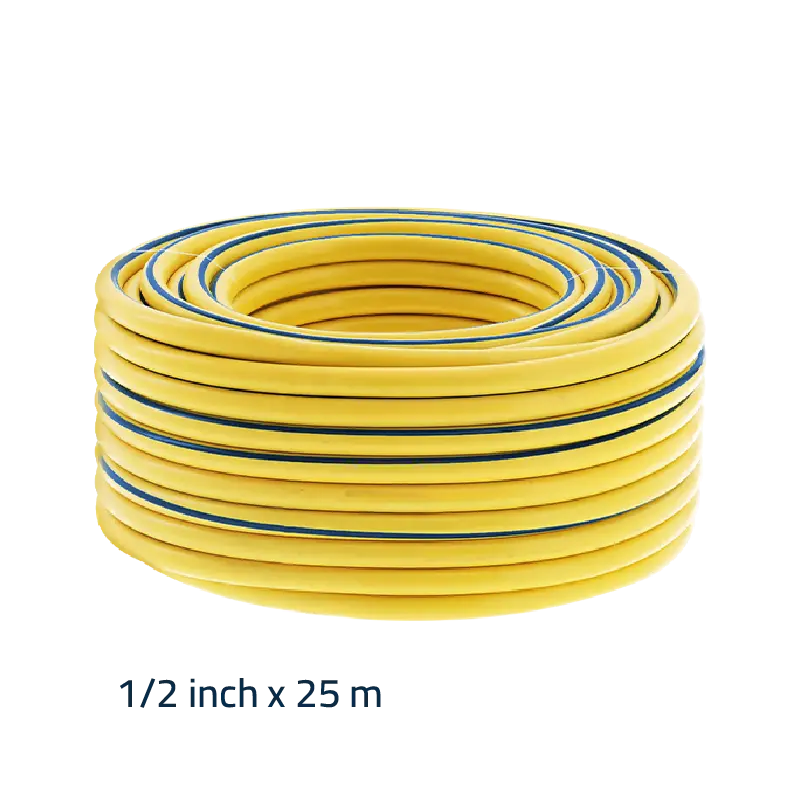 هوز ماتكس العايد 25 متر 1/2 إنش أصفر مع أزرق